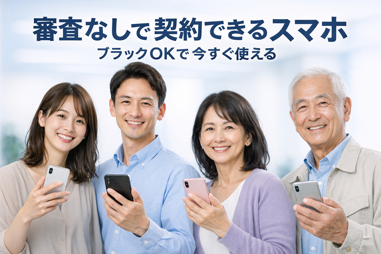 【審査なしで契約できるスマホおすすめ!ブラックOKでも使える人気サービス比較】