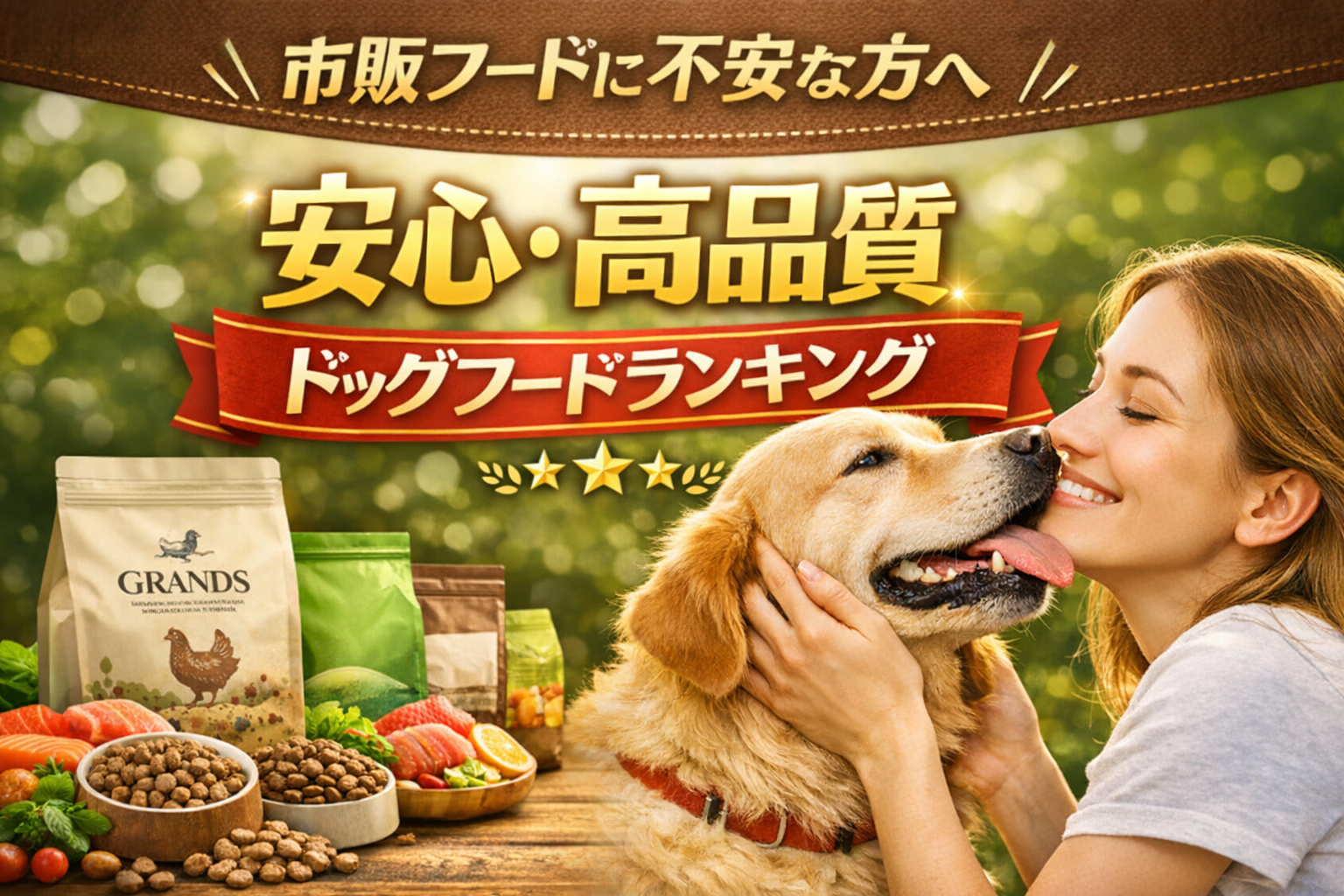 市販フードに不安な方へ|安心・高品質ドッグフードランキングでGRANDSが選ばれる理由を解説